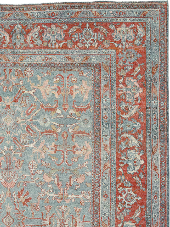 Antique Persian Bibikabad Room Size Carpet, No.30135 - Gss