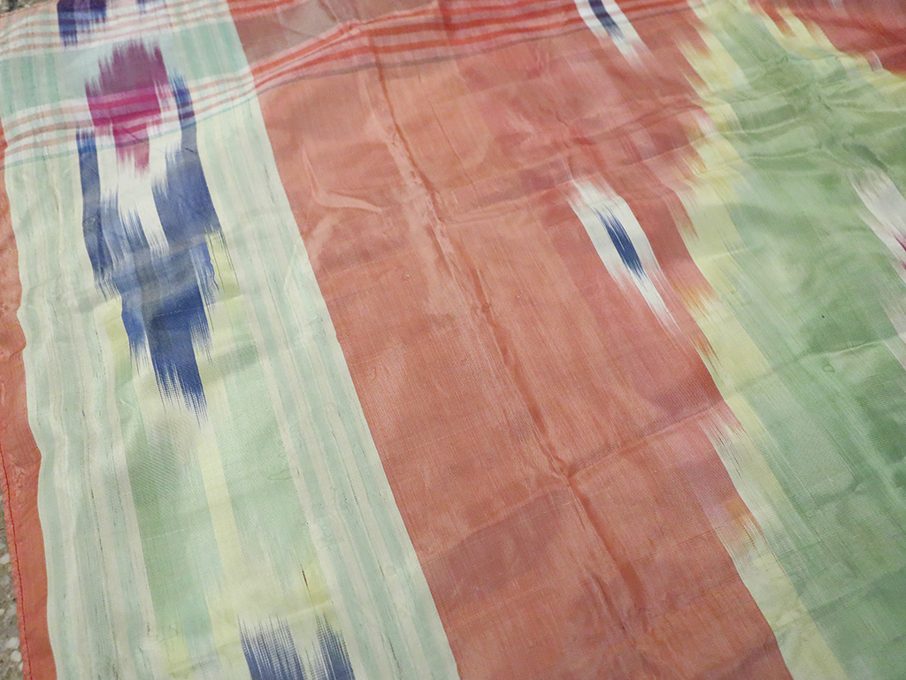 Vintage Central Asian Square Ikat Textile, No.30136 - Gss