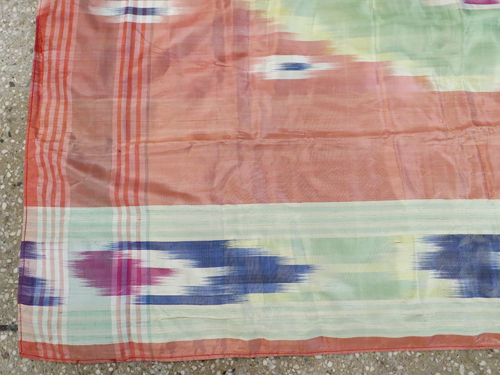 Vintage Central Asian Square Ikat Textile, No.30136 - Gss