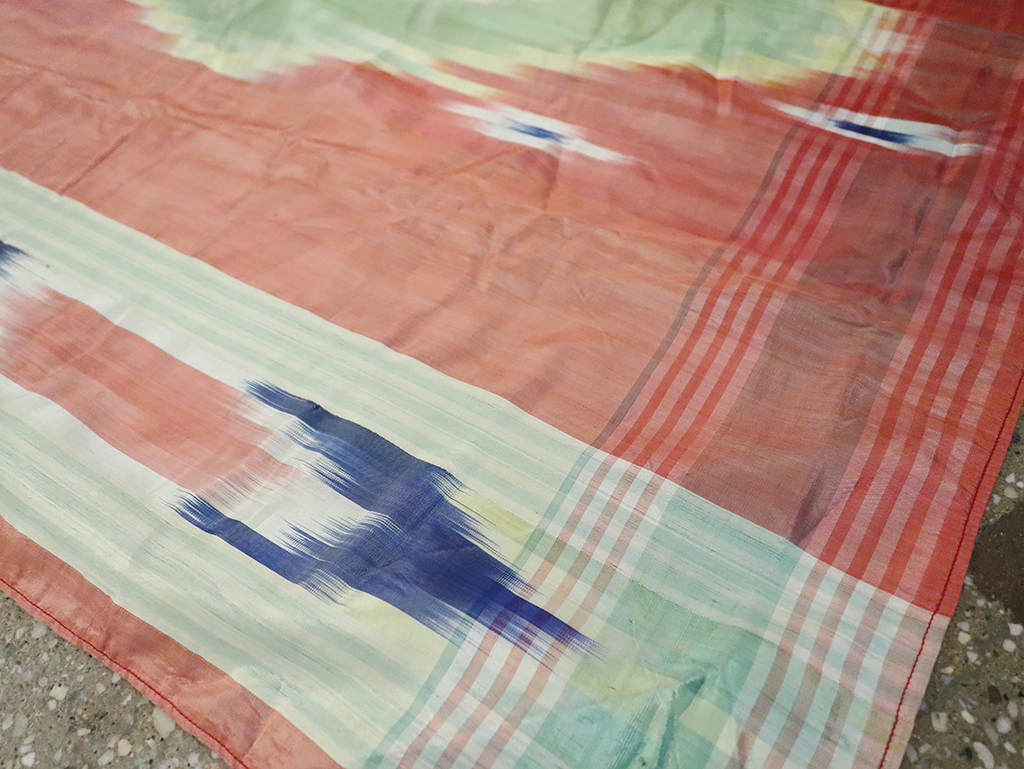 Vintage Central Asian Square Ikat Textile, No.30136 - Gss