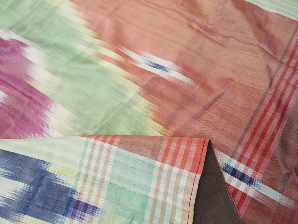 Vintage Central Asian Square Ikat Textile, No.30136 - Gss