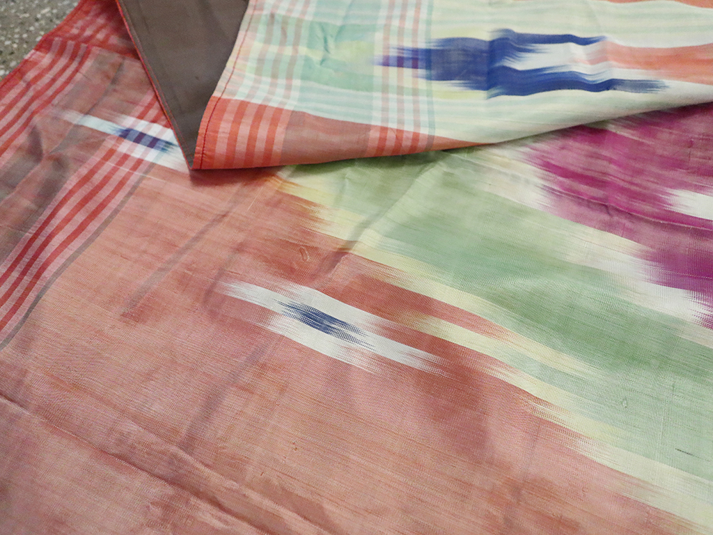 Vintage Central Asian Square Ikat Textile, No.30136 - Gss