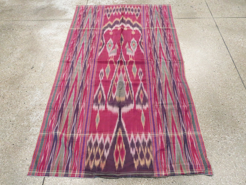 Vintage Persian Yazd Silk Textile, No.30140 - Gss