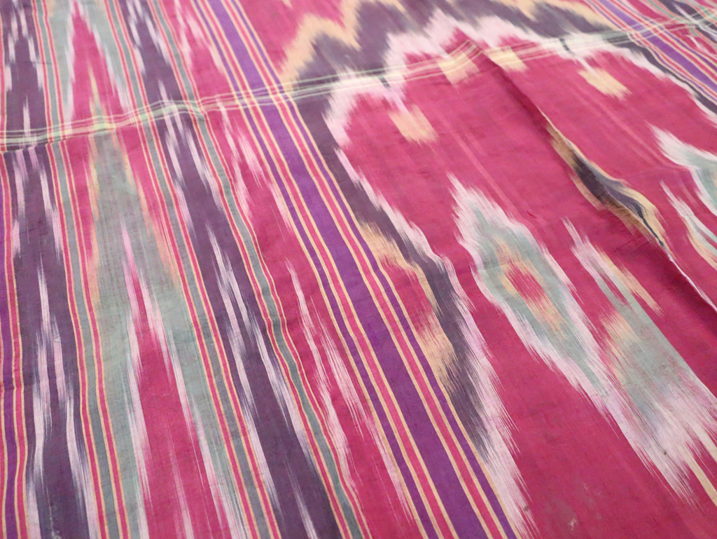 Vintage Persian Yazd Silk Textile, No.30140 - Gss