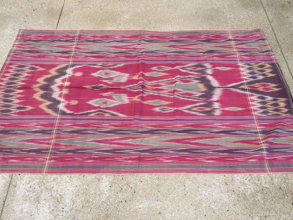 Vintage Persian Yazd Silk Textile, No.30140 - Gss