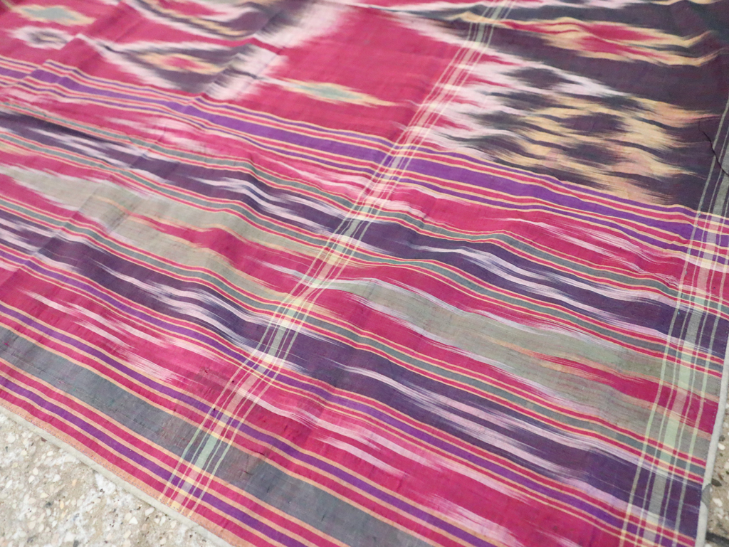 Vintage Persian Yazd Silk Textile, No.30140 - Gss