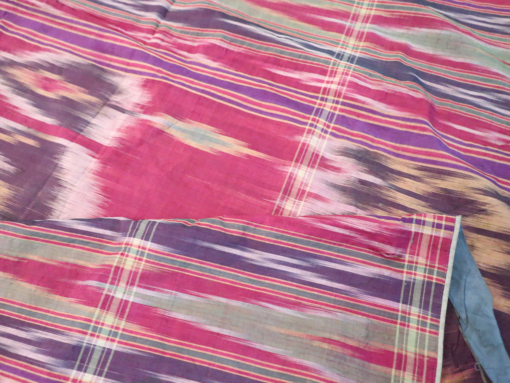 Vintage Persian Yazd Silk Textile, No.30140 - Gss