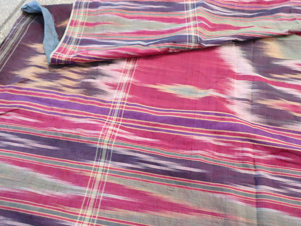 Vintage Persian Yazd Silk Textile, No.30140 - Gss