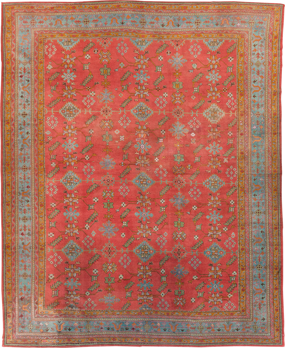 Antique Turkish Oushak Carpet, No.30142 - Gss