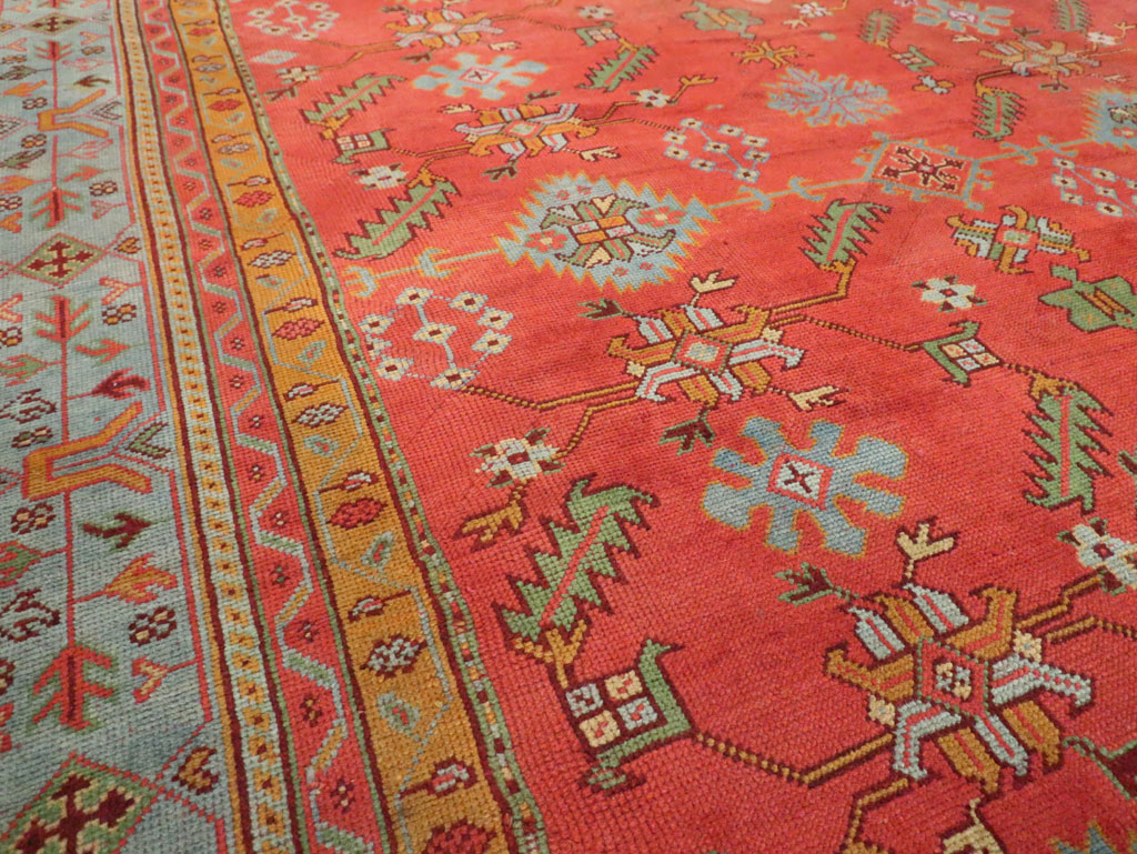 Antique Turkish Oushak Carpet, No.30142 - Gss