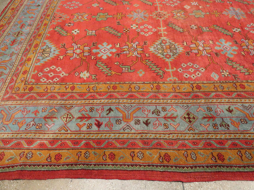 Antique Turkish Oushak Carpet, No.30142 - Gss