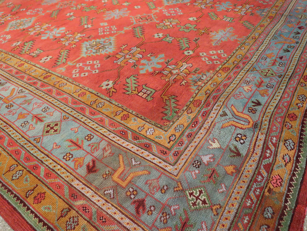 Antique Turkish Oushak Carpet, No.30142 - Gss