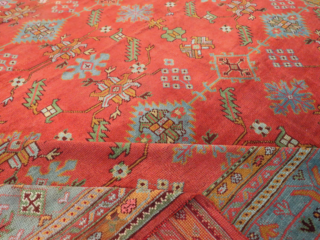 Antique Turkish Oushak Carpet, No.30142 - Gss