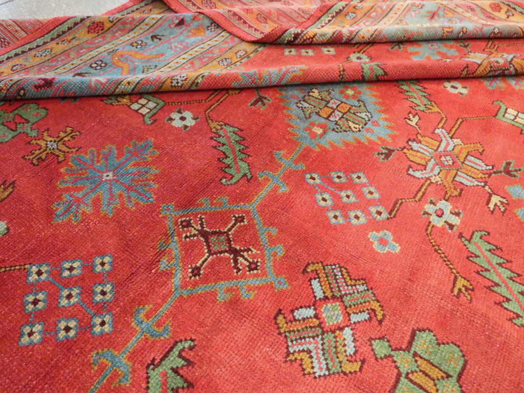 Antique Turkish Oushak Carpet, No.30142 - Gss