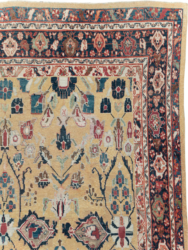 Antique Persian Mahal Room Size Carpet, No.30147 - Gss