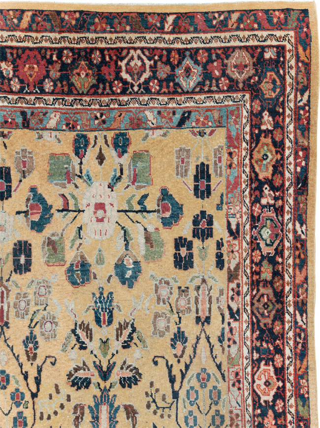 Antique Persian Mahal Room Size Carpet, No.30147 - Gss