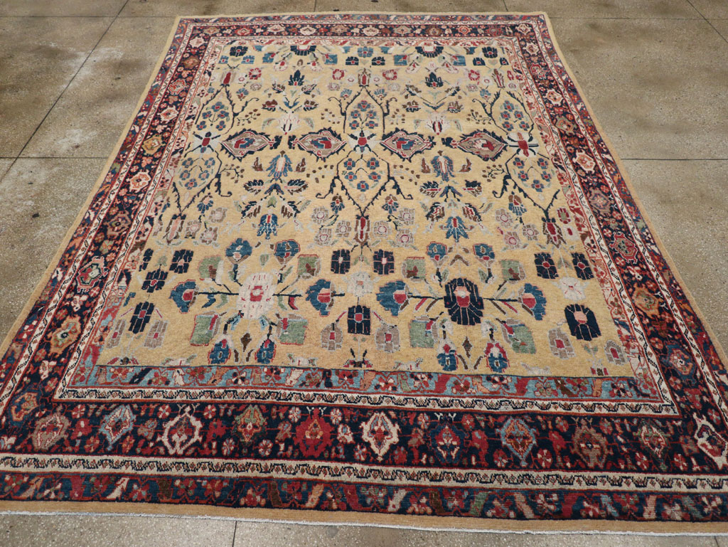 Antique Persian Mahal Room Size Carpet, No.30147 - Gss
