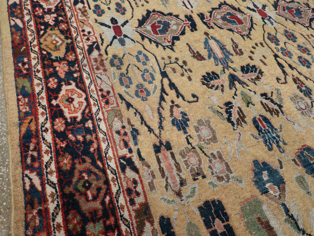 Antique Persian Mahal Room Size Carpet, No.30147 - Gss