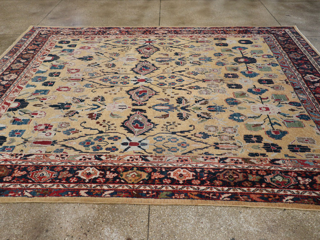 Antique Persian Mahal Room Size Carpet, No.30147 - Gss
