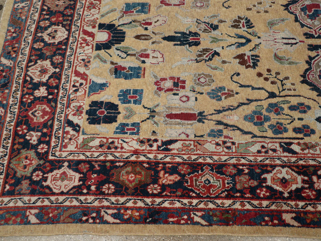 Antique Persian Mahal Room Size Carpet, No.30147 - Gss
