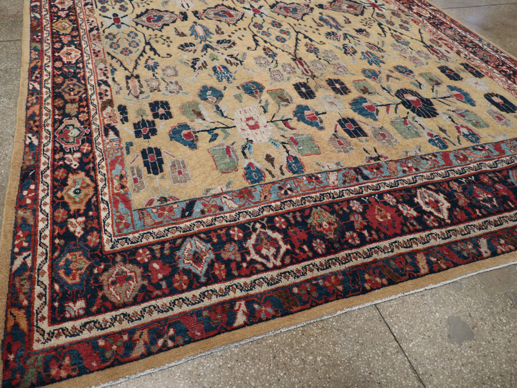 Antique Persian Mahal Room Size Carpet, No.30147 - Gss