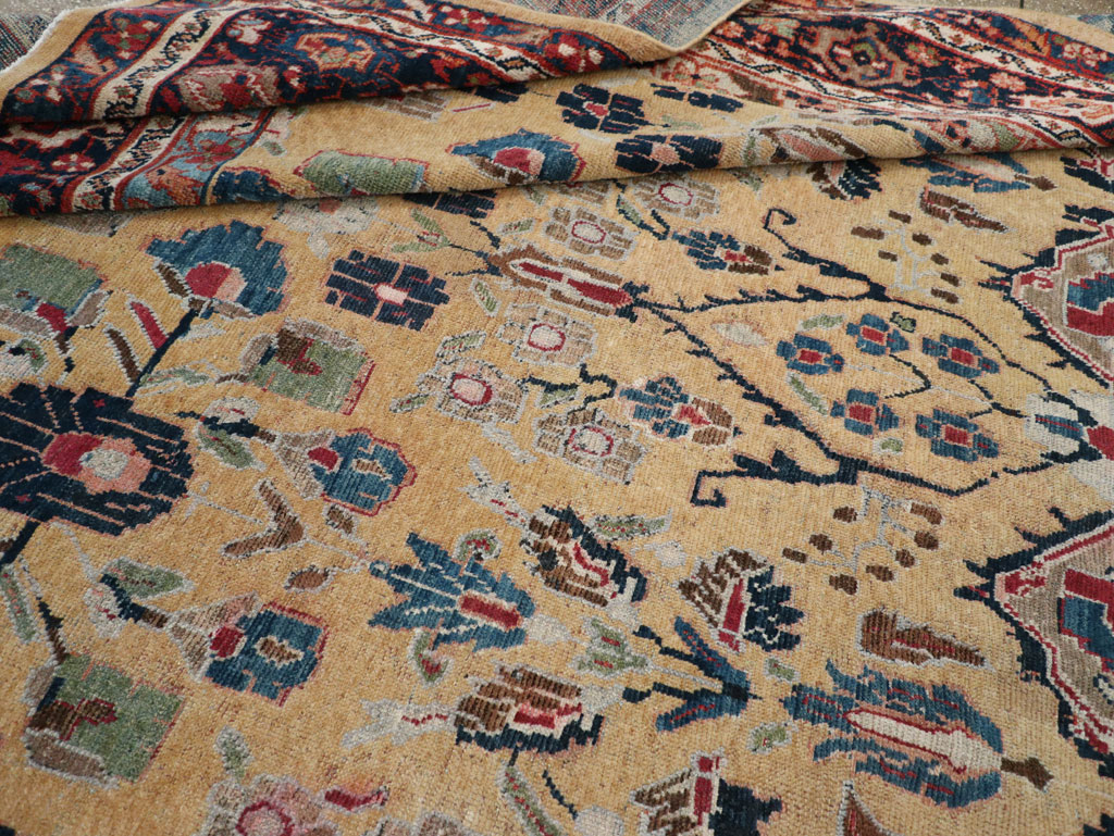 Antique Persian Mahal Room Size Carpet, No.30147 - Gss