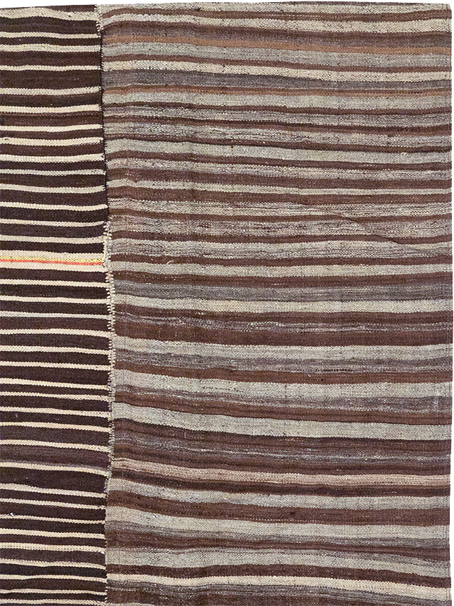 Vintage Persian Flatweave Kilim Accent Rug, No.30150 - Gss