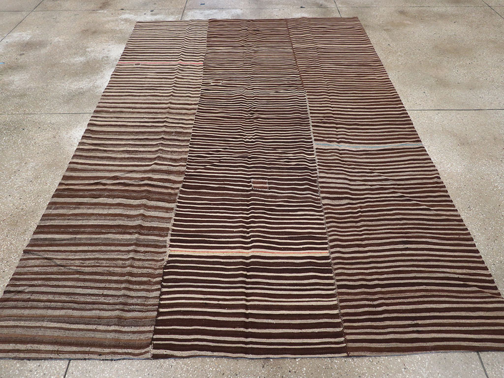 Vintage Persian Flatweave Kilim Accent Rug, No.30150 - Gss