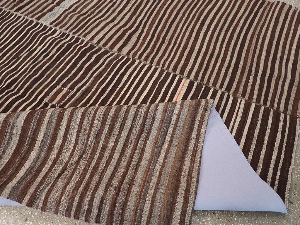 Vintage Persian Flatweave Kilim Accent Rug, No.30150 - Gss