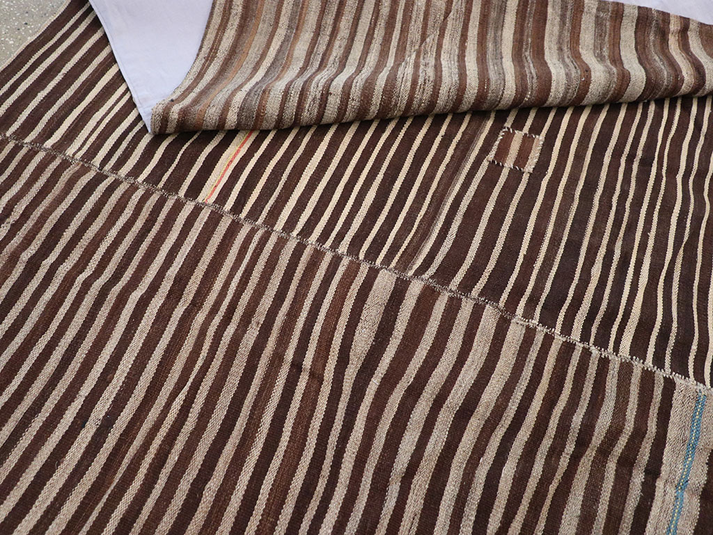 Vintage Persian Flatweave Kilim Accent Rug, No.30150 - Gss