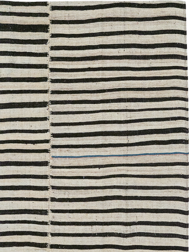 Vintage Persian Flatweave Kilim Accent Rug, No.30157 - Gss