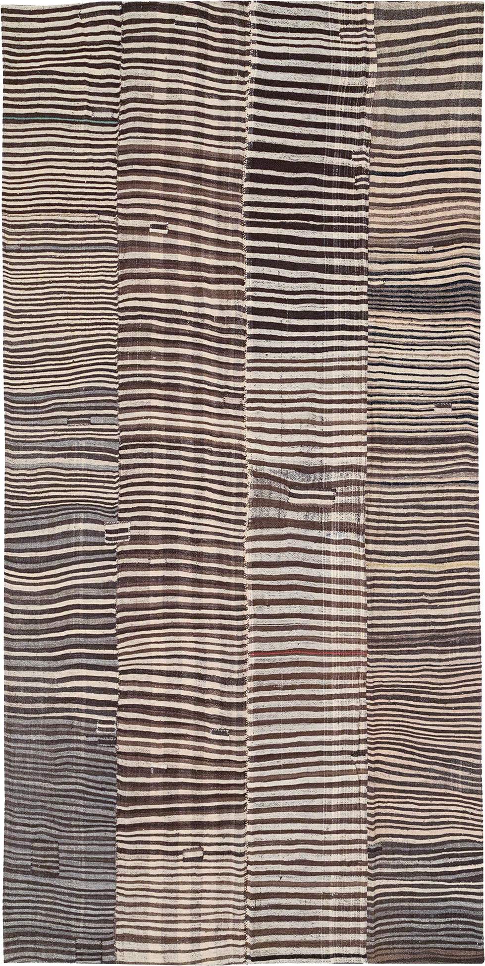 Vintage Persian Flatweave Kilim Room Size Carpet, No.30161 - Gss