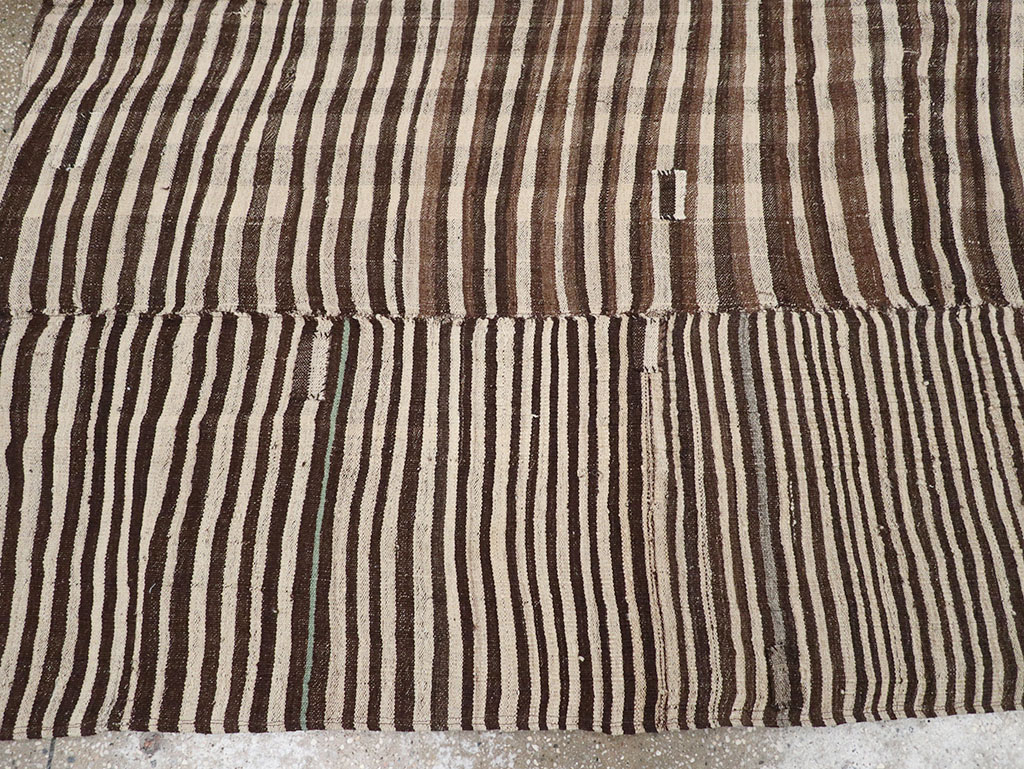 Vintage Persian Flatweave Kilim Room Size Carpet, No.30161 - Gss