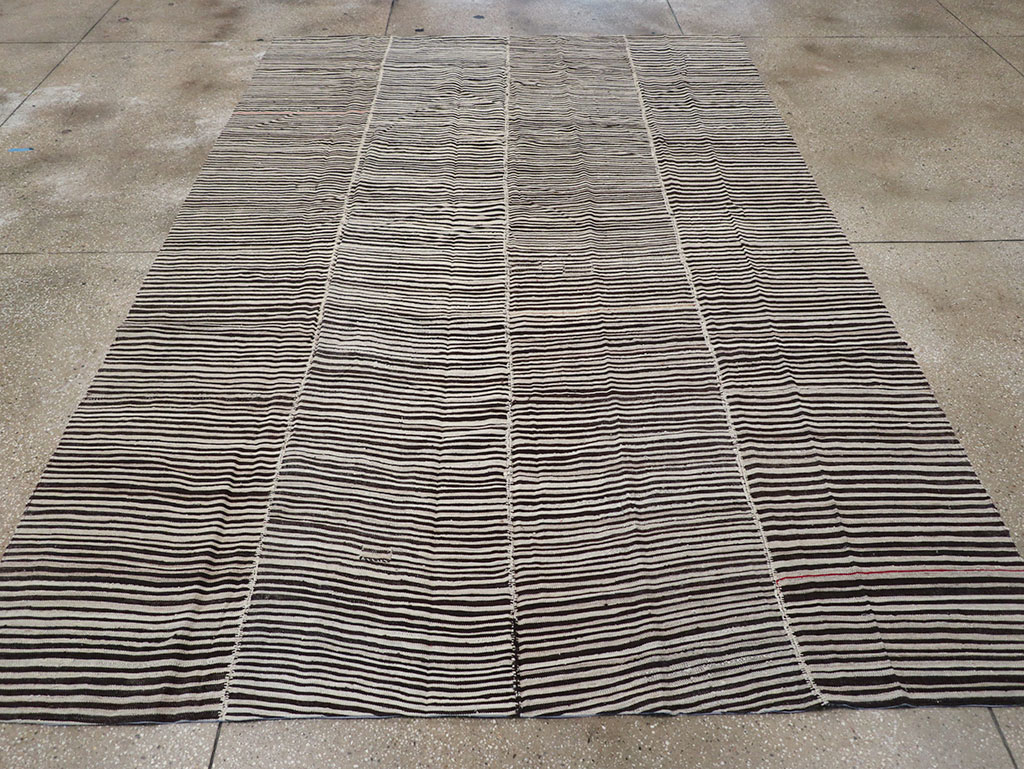 Vintage Persian Flatweave Kilim Accent Carpet, No.30162 - Gss