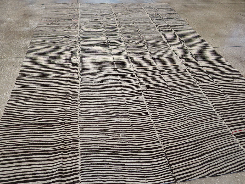 Vintage Persian Flatweave Kilim Accent Carpet, No.30162 - Gss