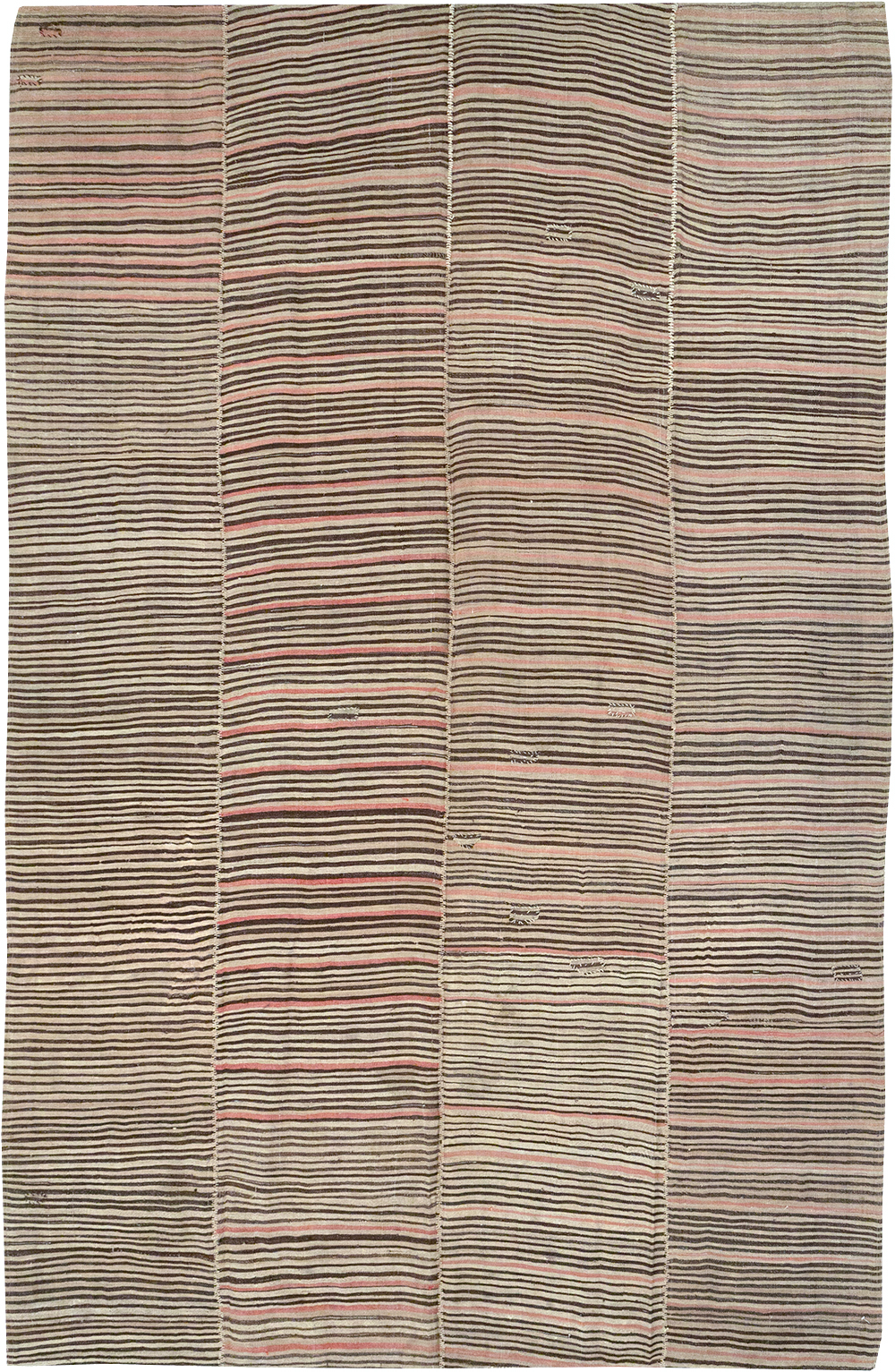 Vintage Persian Flatweave Kilim Room Size Carpet, No.30171 - Gss