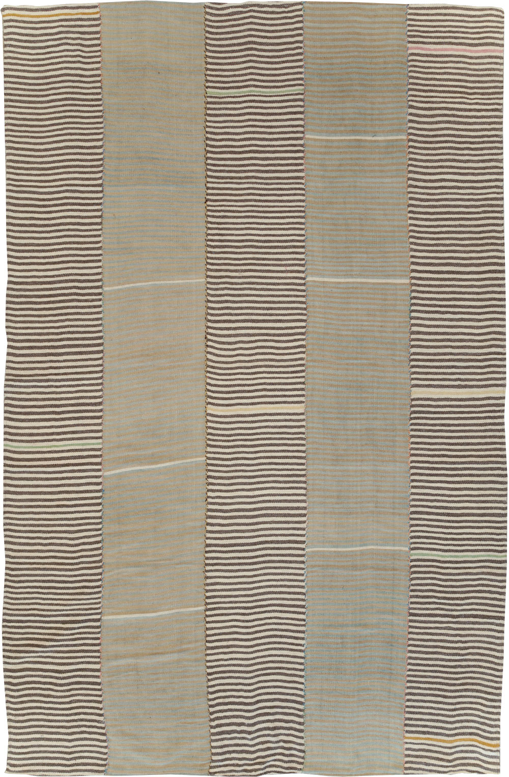 Modern Turkish Flatweave Kilim Room Size Carpet, No.30172 - Gss