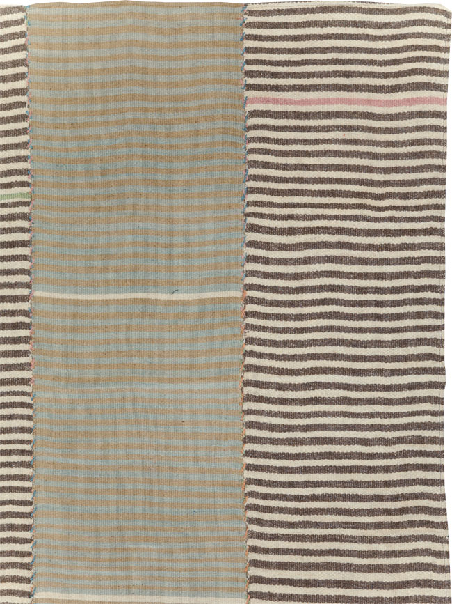Modern Turkish Flatweave Kilim Room Size Carpet, No.30172 - Gss