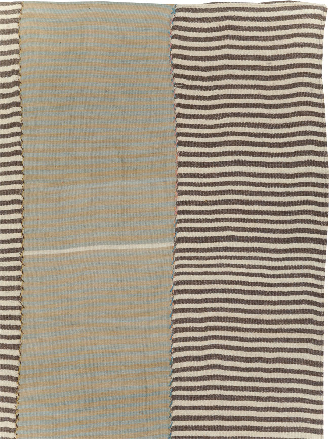 Modern Turkish Flatweave Kilim Room Size Carpet, No.30172 - Gss