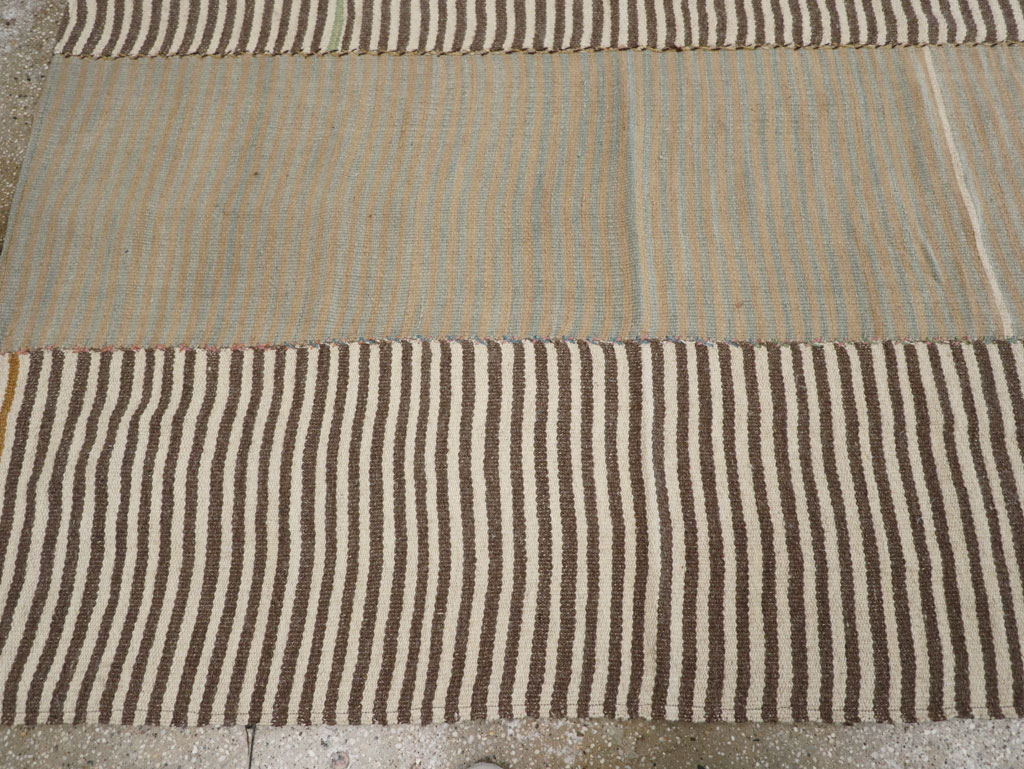 Modern Turkish Flatweave Kilim Room Size Carpet, No.30172 - Gss