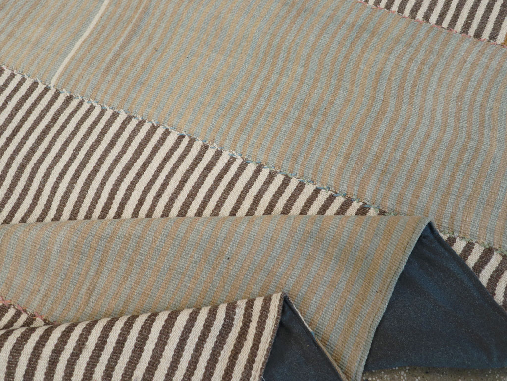 Modern Turkish Flatweave Kilim Room Size Carpet, No.30172 - Gss