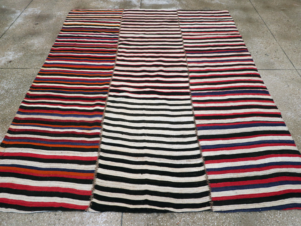 Vintage Persian Flatweave Kilim , No.30175 - Gss