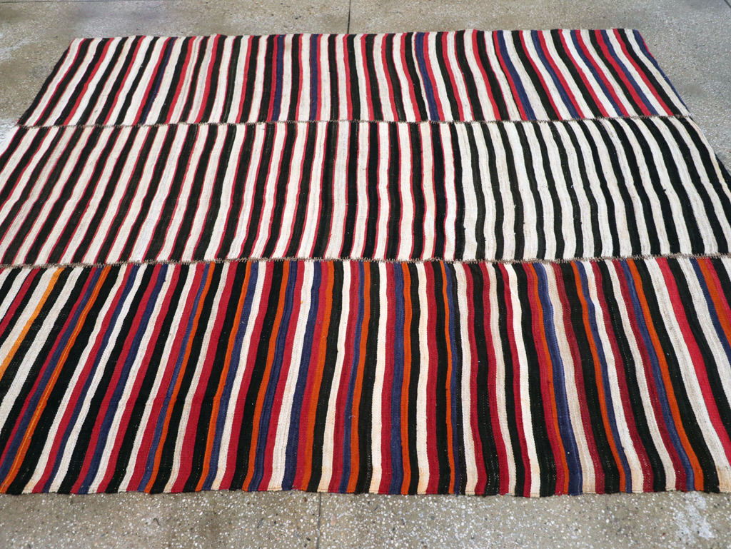 Vintage Persian Flatweave Kilim , No.30175 - Gss
