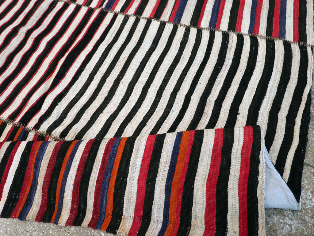Vintage Persian Flatweave Kilim , No.30175 - Gss