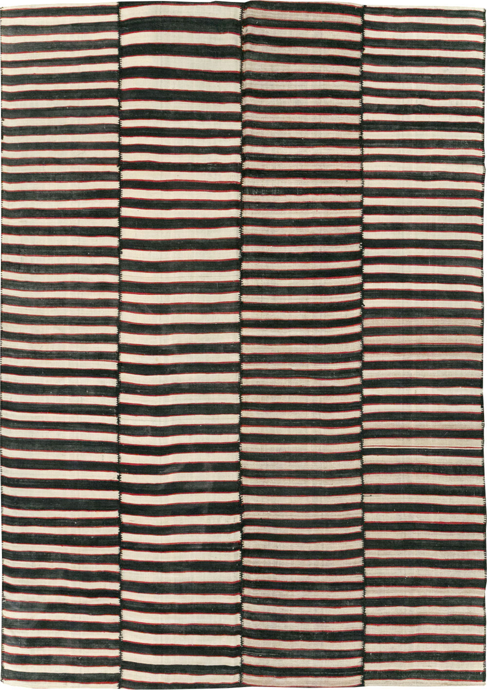 Vintage Persian Flatweave Kilim Accent Carpet, No.30176 - Gss