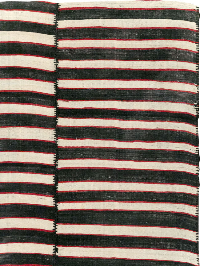 Vintage Persian Flatweave Kilim Accent Carpet, No.30176 - Gss