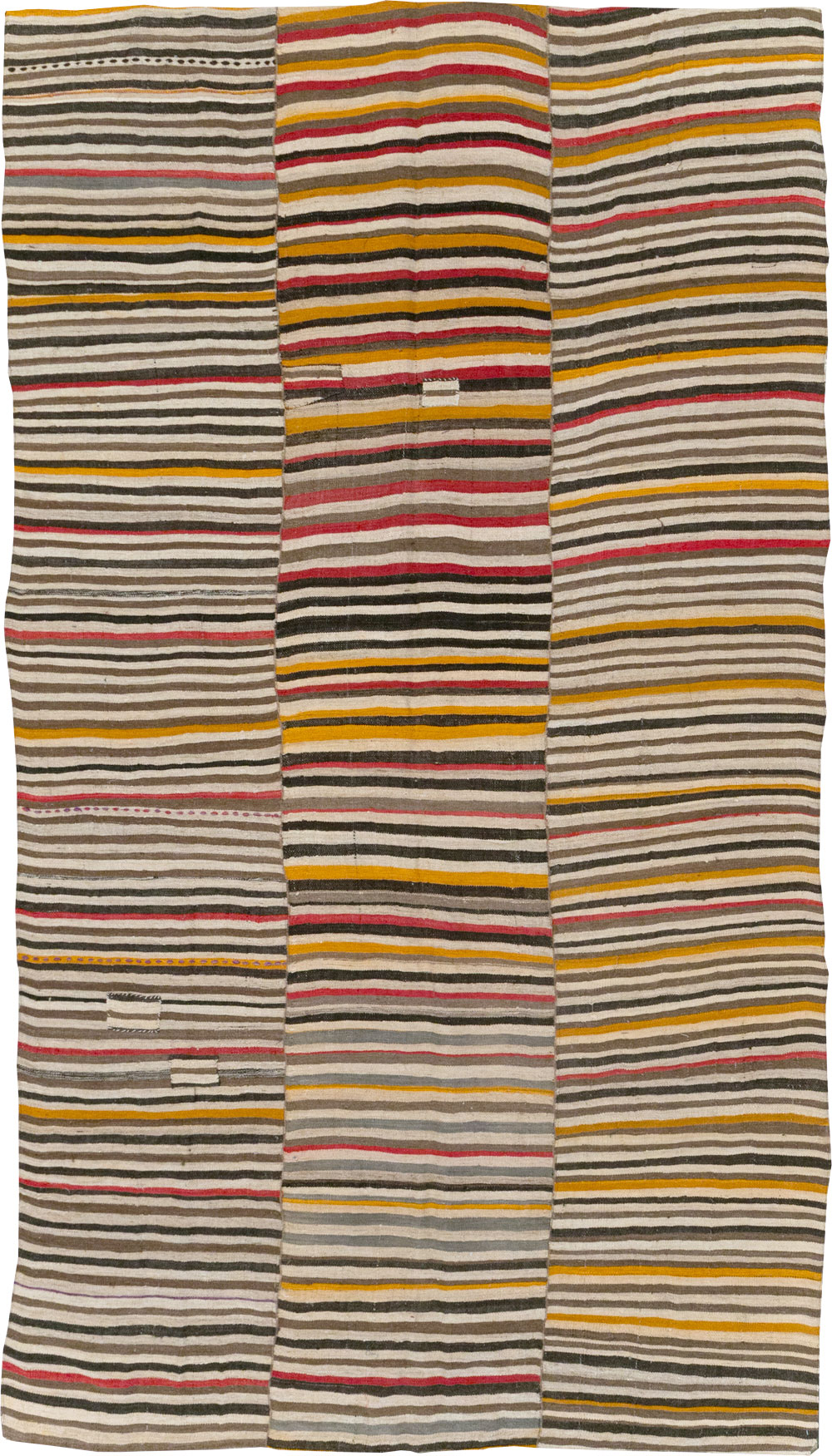 Vintage Persian Flatweave Kilim Accent Carpet, No.30179 - Gss