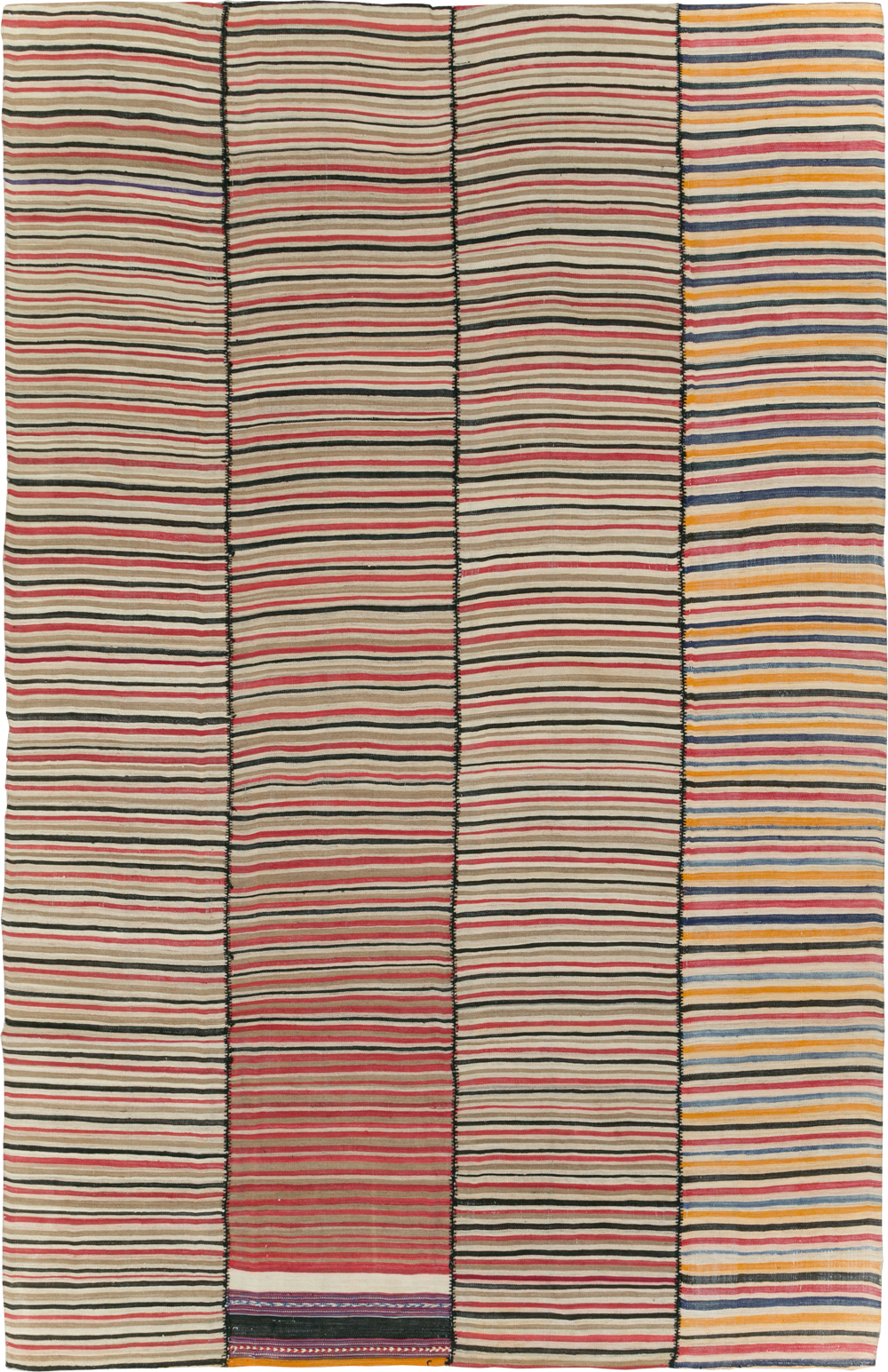 Vintage Mid-Century Persian Flatweave, No.30180 - Gss