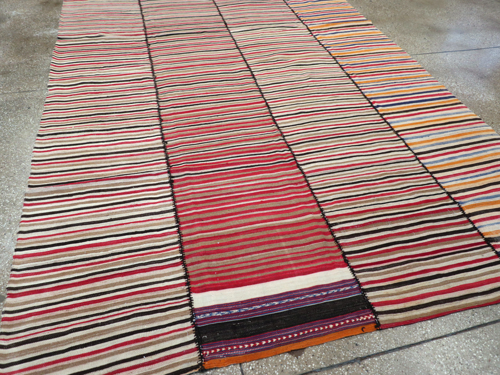 Vintage Persian Flatweave Kilim, No.30180 - Gss