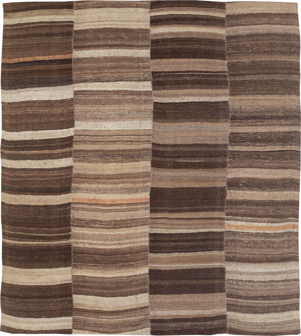 Contemporary Turkish Flatweave Kilim Small Room Size Carpet, No.30181 - Gss